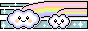 彩虹云朵logo图片模板